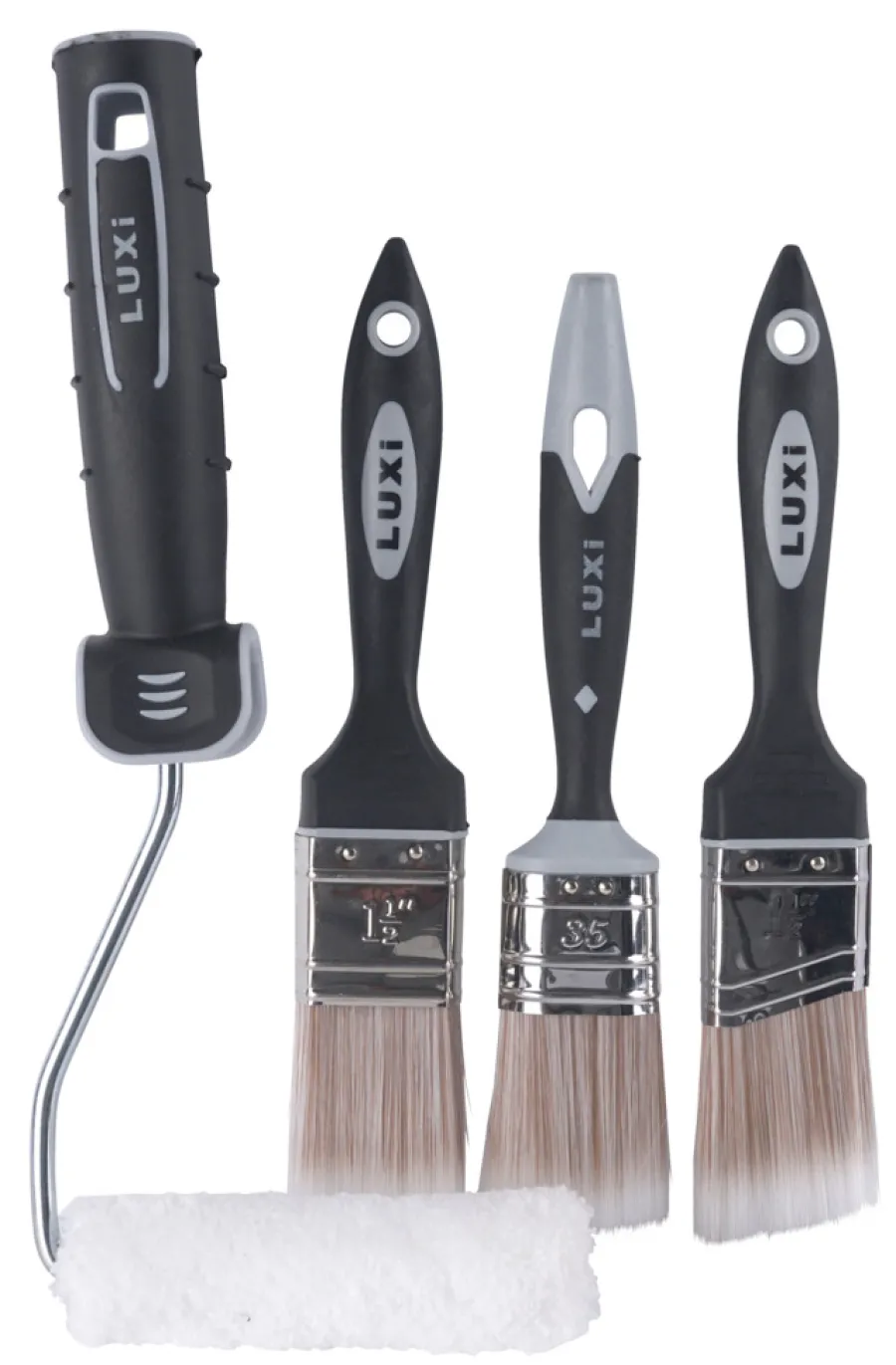 LUXI® Rulle- & Penselsæt|Kantrullesæt 4 dele -