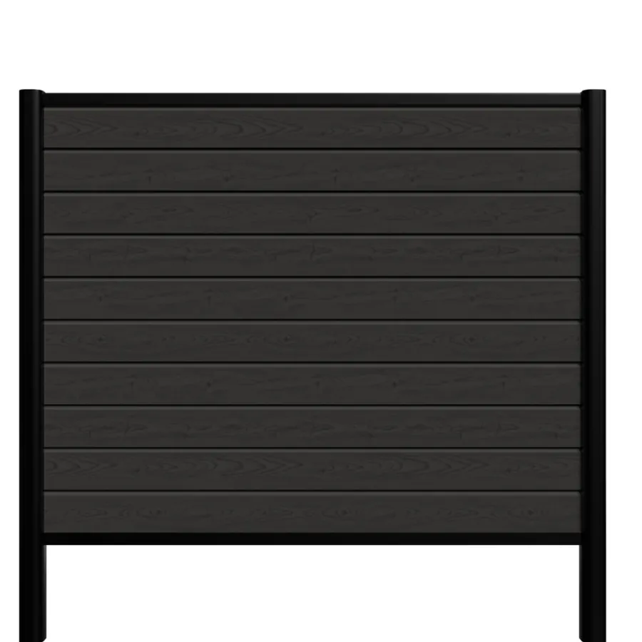 Kirkedal by TreeTops Komposithegn|Kirkedal Alu Light hegn startsæt sort 156 x 150 cm