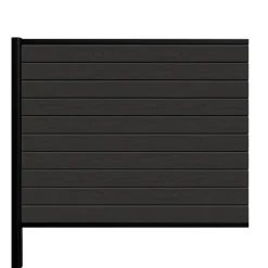 Kirkedal by TreeTops Komposithegn|Kirkedal Alu Light hegn tilkøbssæt sort 128 x 150 cm