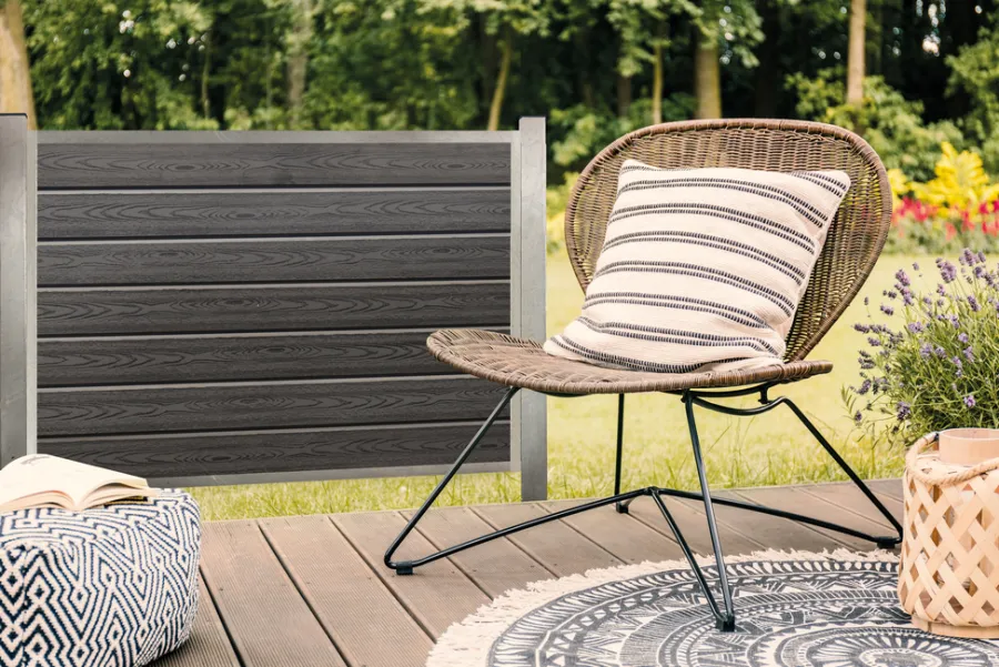 Kirkedal by TreeTops Komposithegn|Kirkedal galvaniseret hegn K1 tilkøbssæt 90 x 180 cm