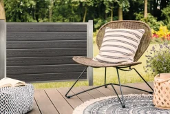 Kirkedal by TreeTops Komposithegn|Kirkedal galvaniseret hegn K1 startsæt 90 x 180 cm