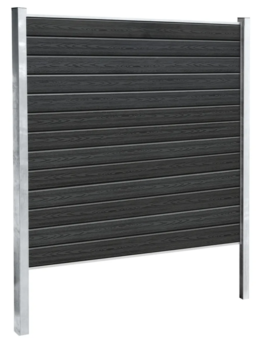 Kirkedal by TreeTops Komposithegn|Kirkedal galvaniseret hegn K1 startsæt 180 x 180 cm