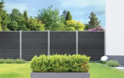 Kirkedal by TreeTops Komposithegn|Kirkedal galvaniseret hegn K1 startsæt 180 x 180 cm