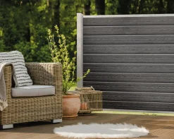 Kirkedal by TreeTops Komposithegn|Kirkedal galvaniseret hegn K1 tilkøbssæt 140 x 180 cm