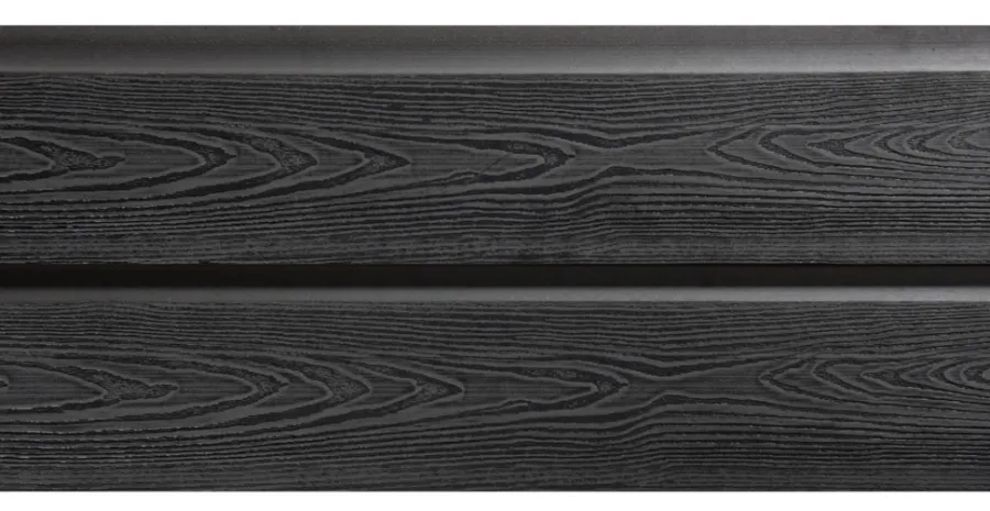 Kirkedal by TreeTops Komposithegn|Kirkedal hegnsprofil K1 sort 25 x 150 x 1800 mm