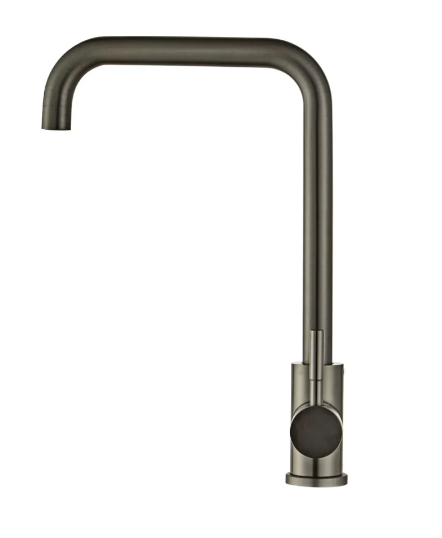 Køkkenarmatur|Køkkenarmatur m/kantet tud gunmetal