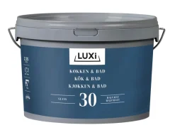 LUXI® Vægmaling|Køkken & Bad 30 vægmaling hvid 2,25 liter -