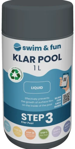 Swim & Fun Poolkemi & Testudstyr|Klar Pool 1 liter -