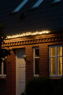 Stemning® Dekorativ Belysning - Udendørs|Klyngelys Basis 192 LED m/blink varm hvid 4 meter