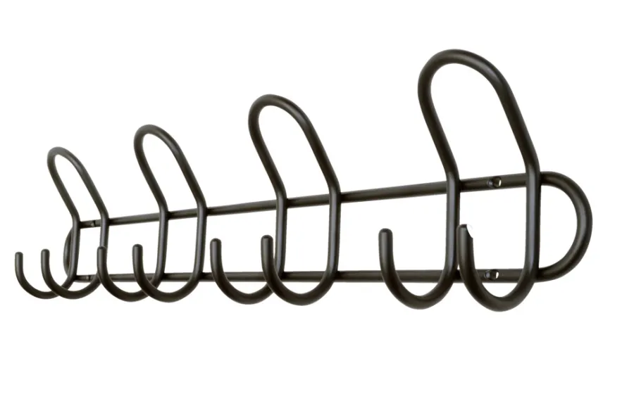 HOME it Knager & Knagerækker|Knagerække P-4 sort 54,5 cm