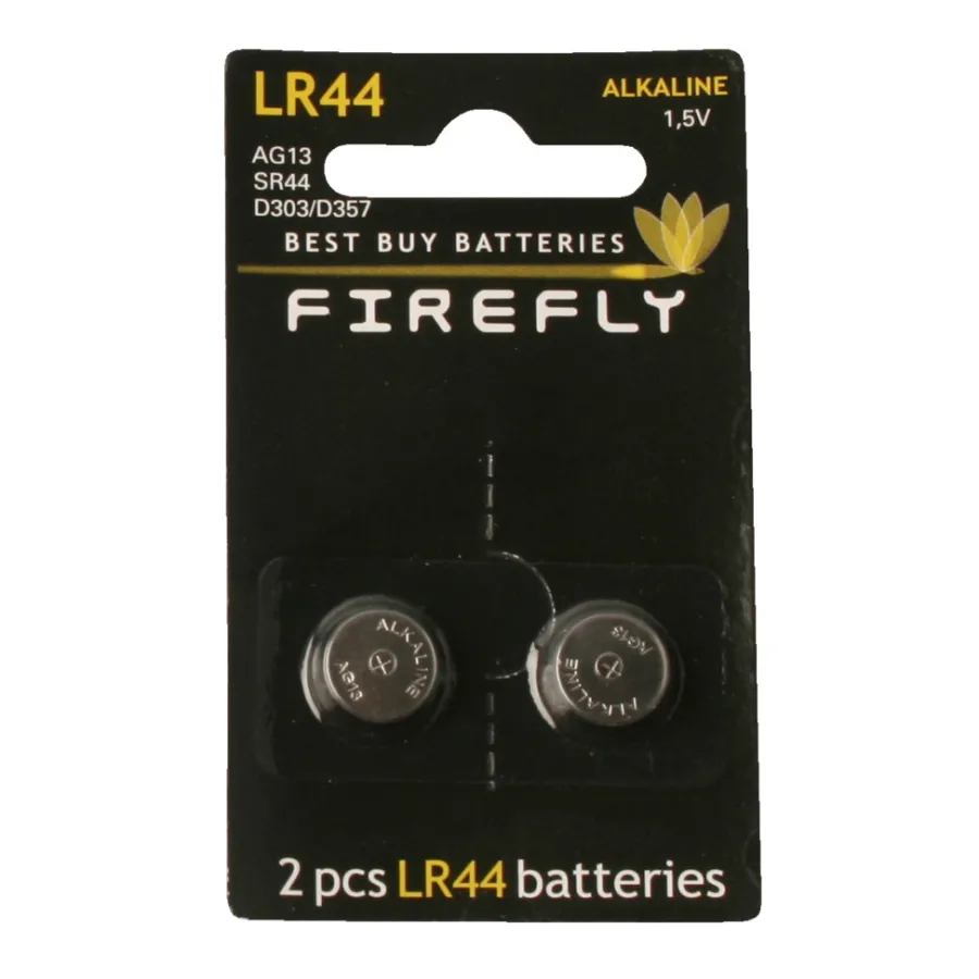 Firefly Knapcellebatterier|Knapcellebatteri 2-pk. LR44 -
