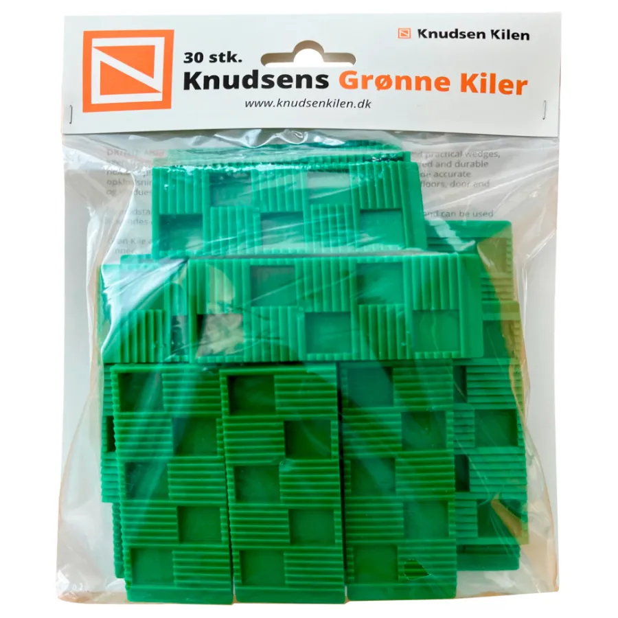 Knudsen Kilen Kiler|kile - 30 stk. Grøn
