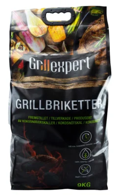 Grillexpert® Kulgrill & Briketter|Kokosbriketter 9 kg -