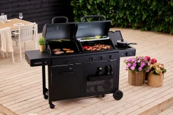 Grillexpert® Kulgrill & Briketter|Gasgrill|Kombigrill til gas og kul - Sort