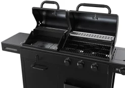 Grillexpert® Kulgrill & Briketter|Gasgrill|Kombigrill til gas og kul - Sort