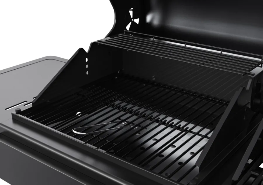 Grillexpert® Kulgrill & Briketter|Gasgrill|Kombigrill til gas og kul - Sort