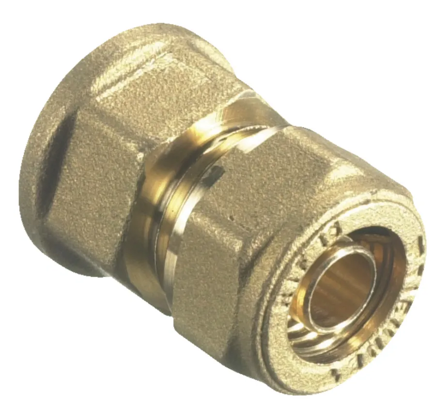 Fittings Til Rør|Kompressionsmuffe til PEX 15 mm x 1/2"