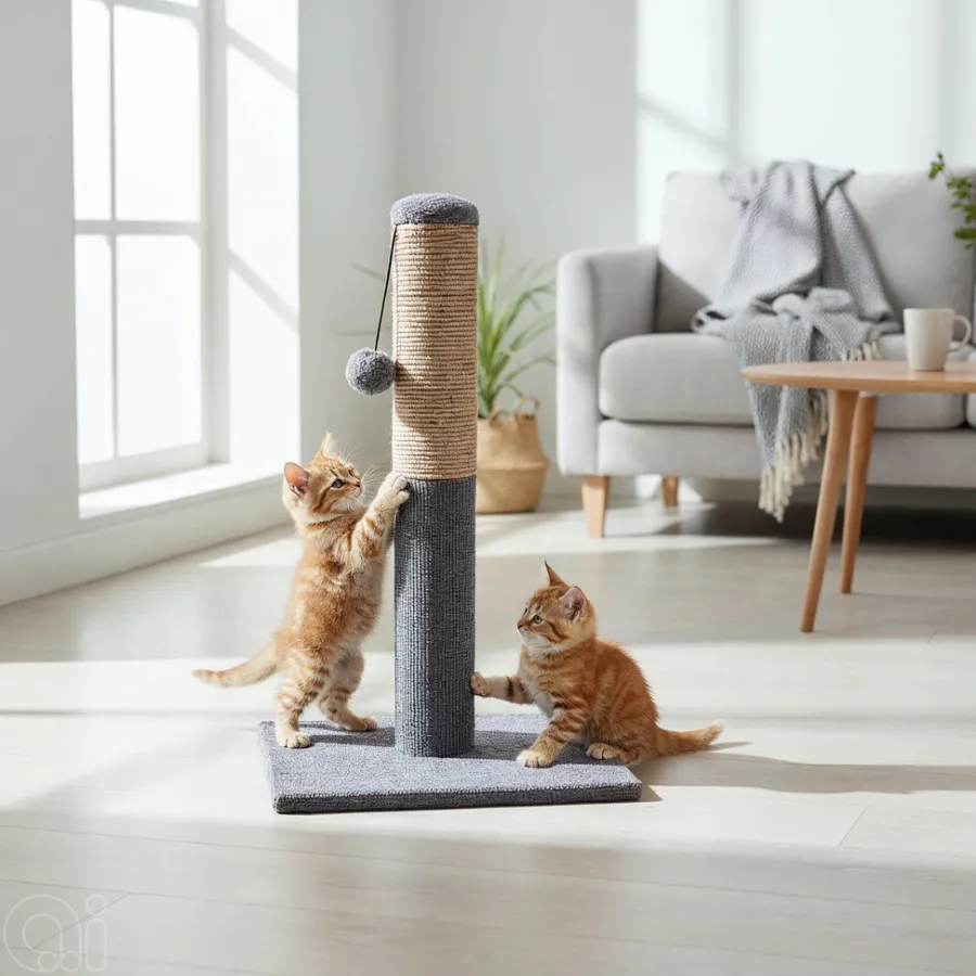 PetZone Hunde- Og Katteartikler|Kradsetræ til katte 30 x 30 x 50 cm