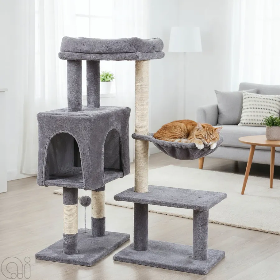 PetZone Hunde- Og Katteartikler|Kradsetræ 75 x 45 x 97 cm -