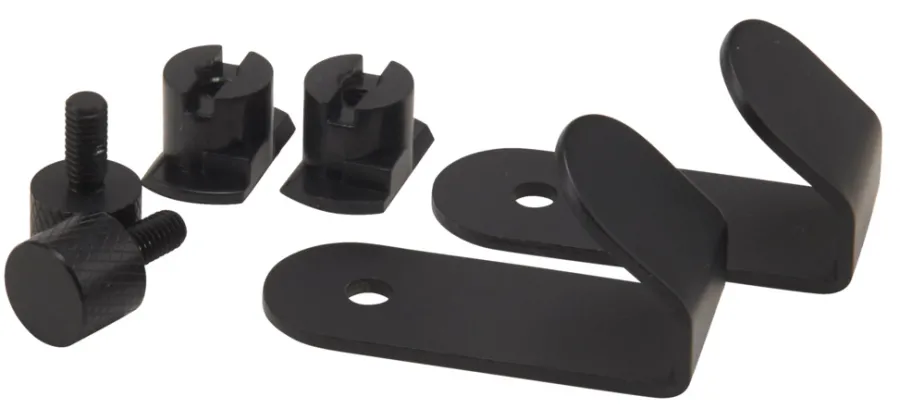 FibroTech Knager & Knagerækker|Akustikpaneler & Tilbehør|Krog t/akustikpanel 5 x 2,5 cm 2-pk. Sort
