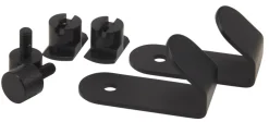 FibroTech Akustikpaneler & Tilbehør|Krog t/akustikpanel 5 x 2,5 cm 2-pk. - Køb i butik Sort