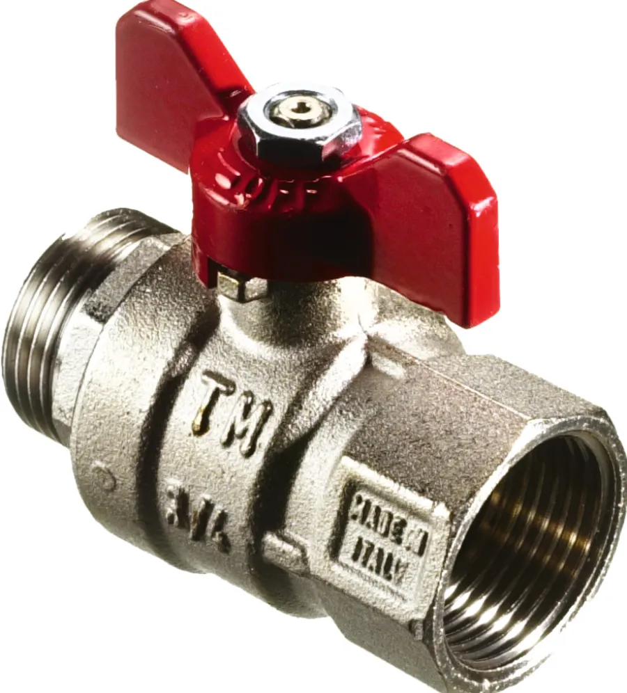 Haner & Ventiler|Kuglehane 1/2" muffe/nippel T-greb