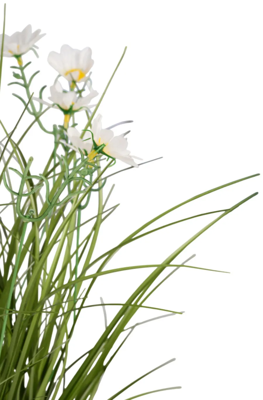 Sæsonafslutning|Kunstige Planter|Kunstgræs med margueritblomster 50 cm