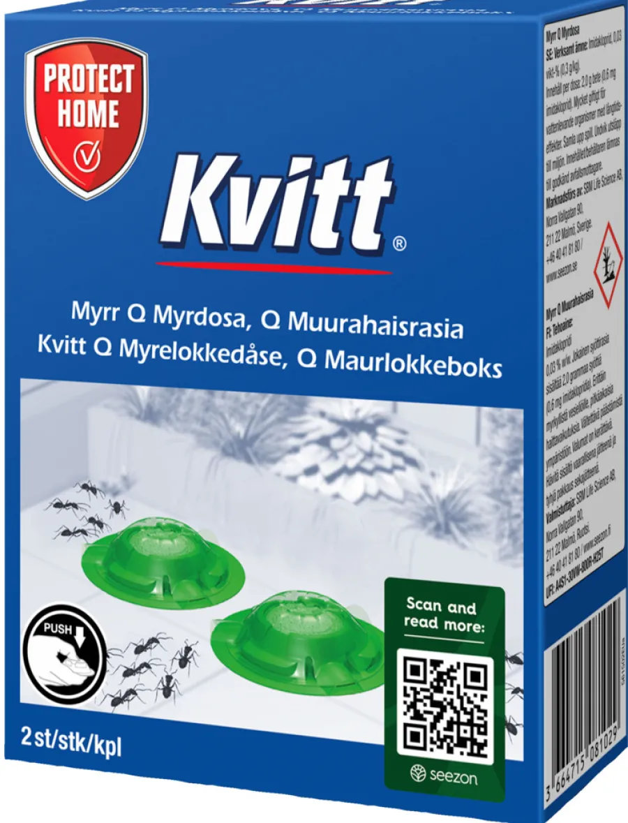 Protect Home Insektmidler|Kvitt Q myrelokkedåse 2-pk.