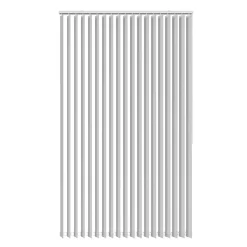 Lamelgardiner|Lamelgardin 100 x 250 cm Hvid