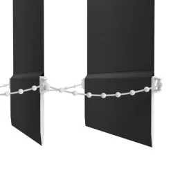 Lamelgardiner|Lamelgardin 100 x 250 cm Sort