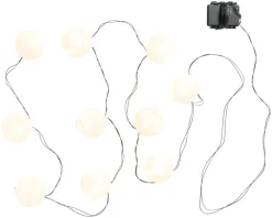 Garden® Sæsonafslutning|Dekorativ Belysning - Udendørs|Lanternelyskæde med 10 LED-pærer -