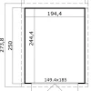 Lasita Maja Redskabsrum|redskabsrum Kibo 250 x 200 cm