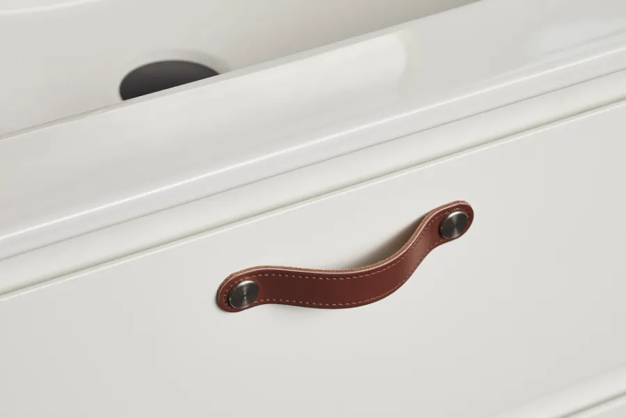 Greb & Hængsler|Læderstropper 12,8 cm 2-pk. Brun