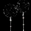 Pynt & Festudstyr|LED ballon på håndholdt pind Ø30 cm 1 stk.