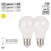 Led-Pærer|LED-filamentpære 1,8 W E27 2-pk.