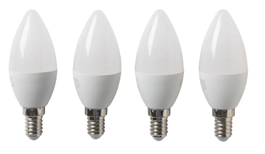Led-Pærer|LED-pære kerte E14 4,9 W 4-pk.