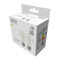 Led-Pærer|LED-pære standard 6,5 W E27 2-pk.