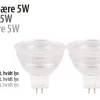 Led-Pærer|LED-spotpære 5 W GU5,3 2-pk.