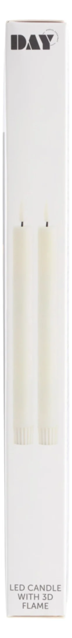 DAY Dekorativ Belysning - Indendørs|LED-stearinlys middagslys 2 stk. -