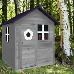 Nordic Play Sandkasser & Legehuse|Legehus 148 x 132 cm - Grå/sort