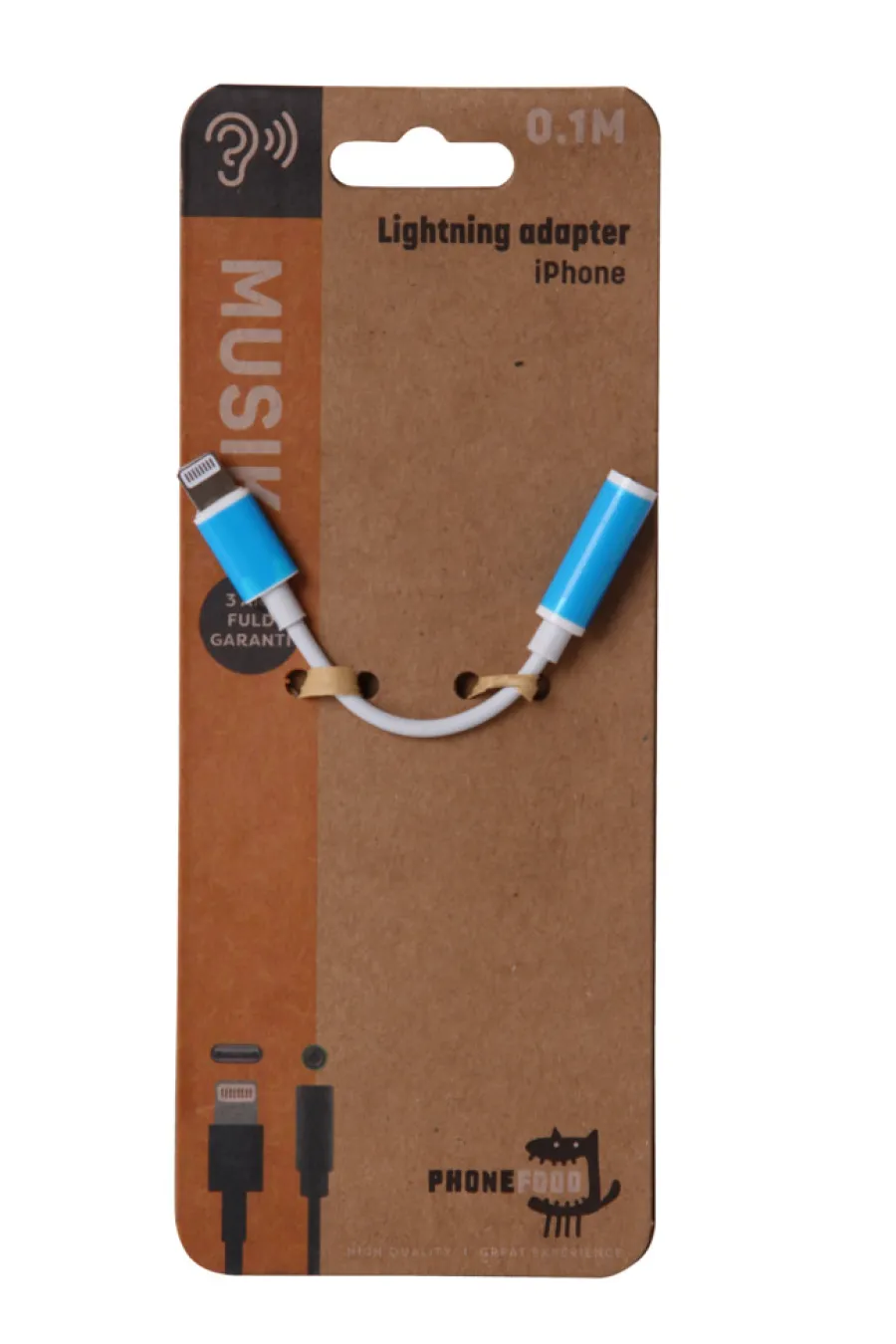 PhoneFood Kabler & Adaptere|Lightning til mini jack adapterkabel