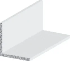 Profillister|Listeprofil aluminium hvid 15 x 15 x 1000 mm