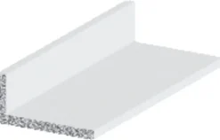 Profillister|Listeprofil aluminium hvid 10 x 15 x 1000 mm