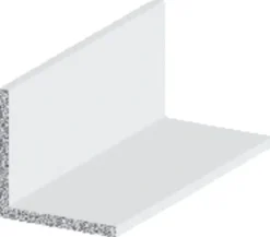 Profillister|Listeprofil aluminium hvid 25 x 25 x 1000 mm
