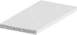 Profillister|Listeprofil flad 2 x 25 x 1000 mm Hvid