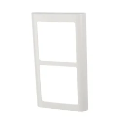 Lauritz Knudsen Tangenter & Rammer Til Stikkontakter|LK FUGA® designramme Soft 63 2×1 modul lodret hvid