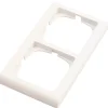 Lauritz Knudsen Tangenter & Rammer Til Stikkontakter|LK FUGA® Softline 63 ramme 2 moduler vandret