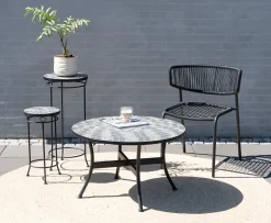 Sunlife® Haveborde|Loungemøbler|Loungebord Rom mosaik Ø76 cm - Multi/sort