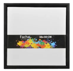 Fache Hobbymaling|Lærred med sort svæveramme 30 x 30 cm