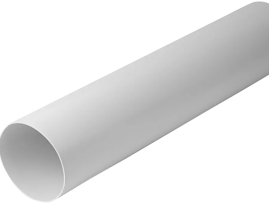Ventilation|Luftkanal hvid Ø125 x 500 mm